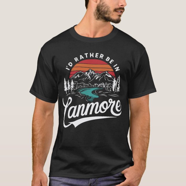 Camiseta Preferiría Estar En Canmore. Alberta (Anverso)