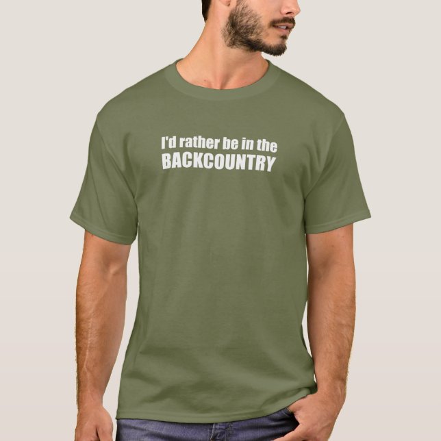 Camiseta Preferiría Estar En El País Atrás (Anverso)