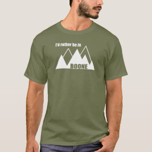 Camiseta Preferiría Estar En La Montaña Boone North Carolin