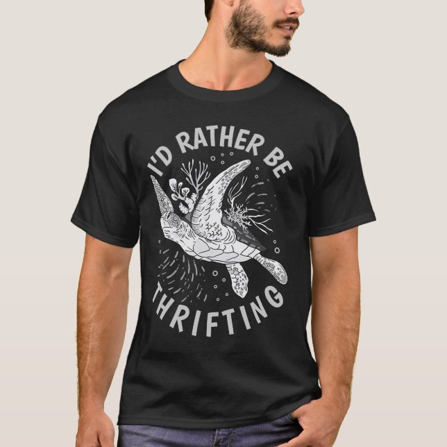 Camiseta Preferiría Estar En La Tienda Thrift (Anverso)