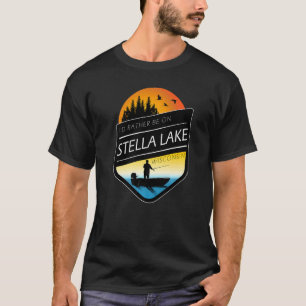 Camiseta Preferiría Estar En Pesca De Stella Lake Wisconsin