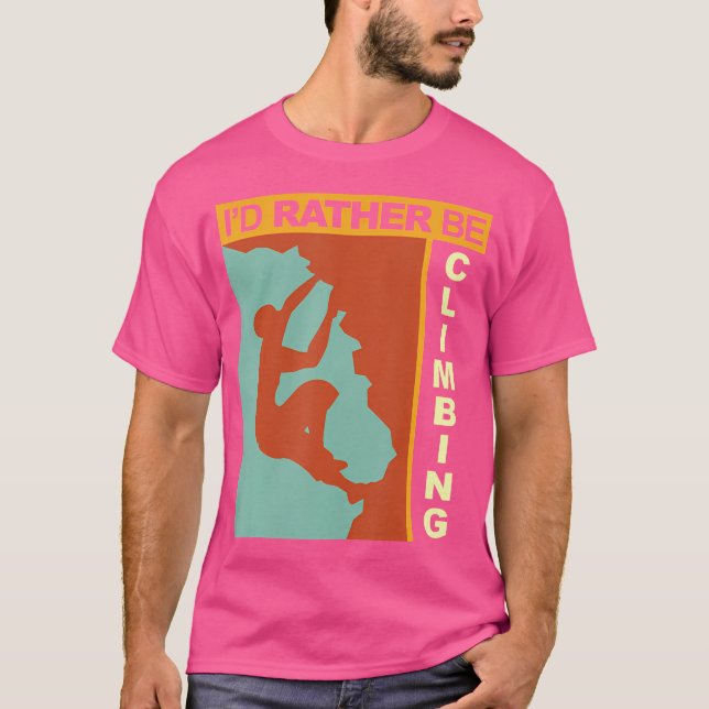 Camiseta Preferiría Estar Escalando (Anverso)