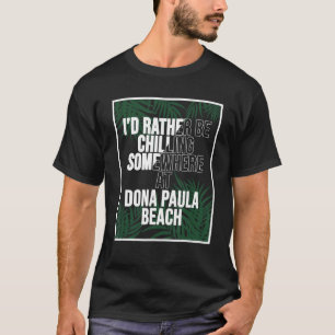 Camiseta Preferiría Estar Escalofriante En La Playa Dona Pa