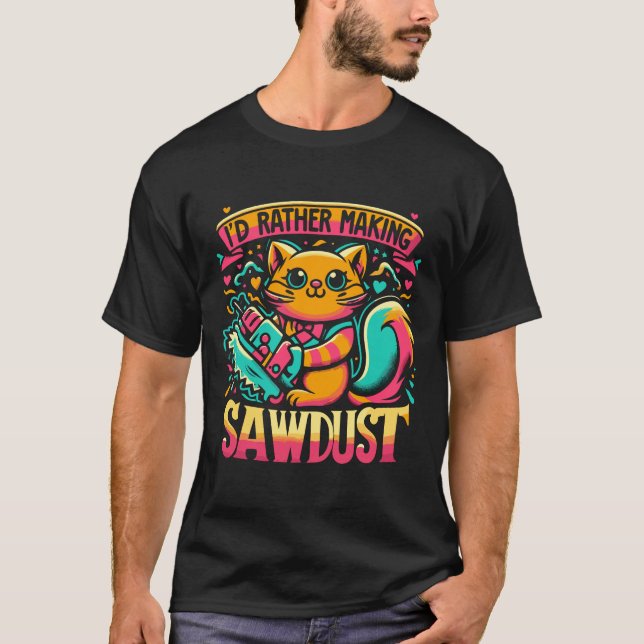Camiseta Preferiría Estar Haciendo Funny El Diseño De Gato  (Anverso)