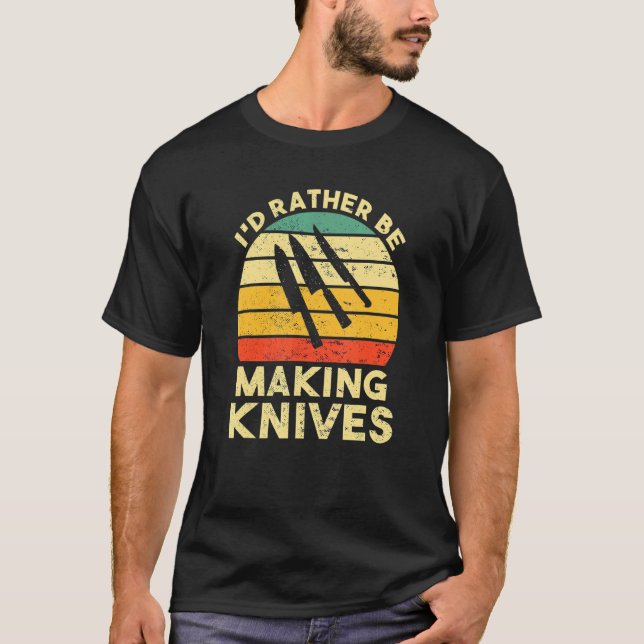 Camiseta Preferiría Estar Haciendo Knives (Anverso)
