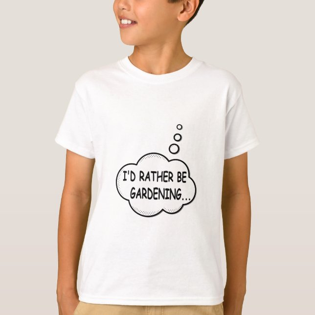 Camiseta Preferiría Estar Jardinando (Anverso)