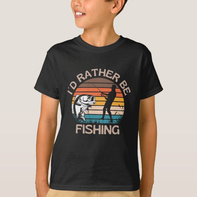 Camiseta Preferiría Pescar Bass (Anverso)