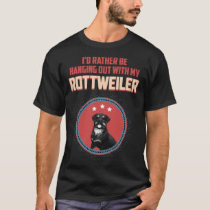 Camiseta Preferiría Salir Con Mi Amante Rottweiler
