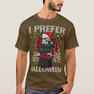 Camiseta Prefiero a los Navidades divertidos de Halloween S
