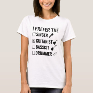 Camiseta Prefiero Al Guitarista