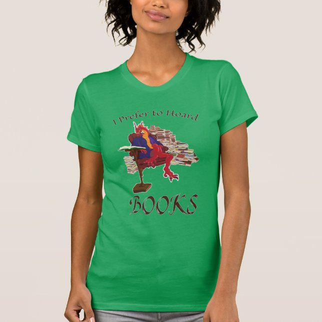 Camiseta Prefiero amontonar los libros (Anverso)