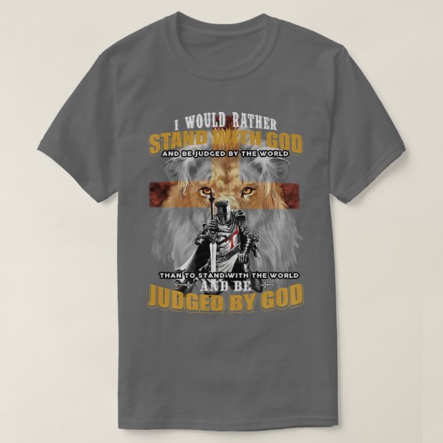 Camiseta Prefiero Apoyar A Dios Caballero Templario Premi (Diseño del anverso)