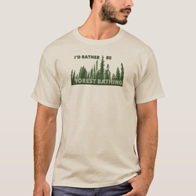 Camiseta Prefiero bañarme en los bosques (Anverso)