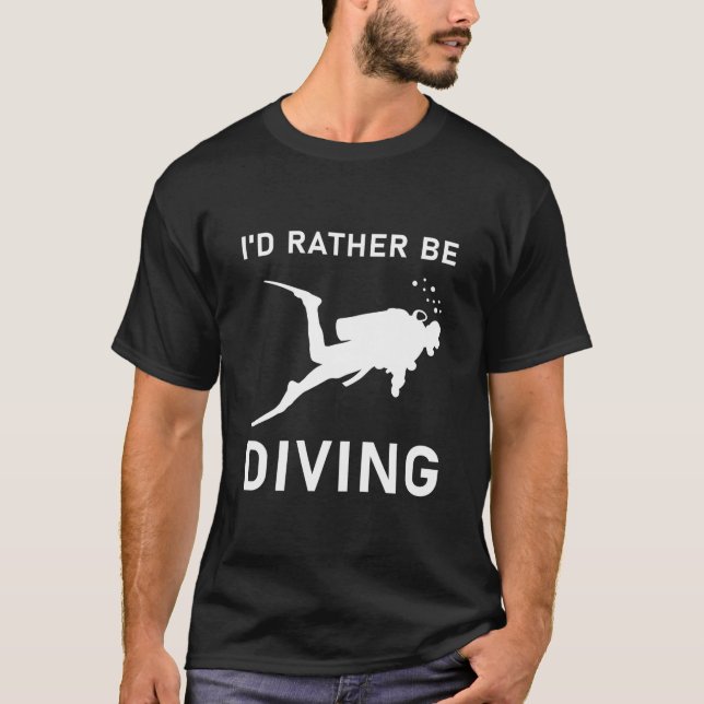 Camiseta Prefiero bucear - buceo Scuba - buceo Scuba (Anverso)