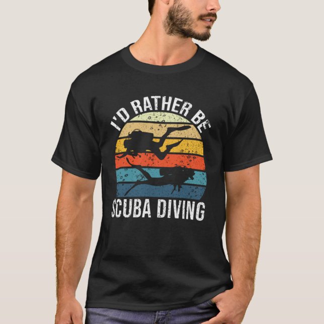 Camiseta Prefiero bucear en Scuba (Anverso)
