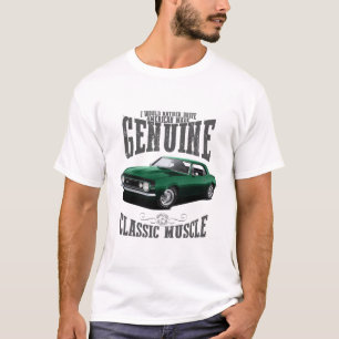Camiseta Prefiero conducir un Camaro Verde