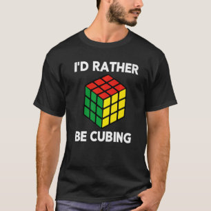 Camiseta Prefiero cortar el cubo del rompecabezas competiti
