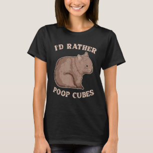 Camiseta Prefiero Cúbos De Caza Para Un Nerd De Wombat