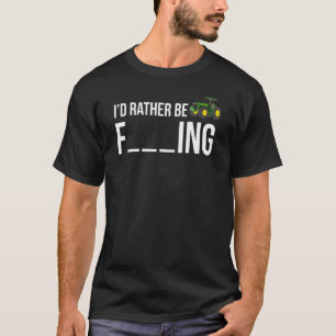Camiseta Prefiero cultivar a un granjero gracioso