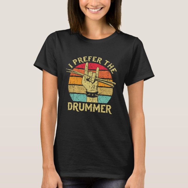 Camiseta Prefiero el batería (Anverso)