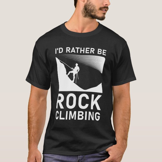 Camiseta Prefiero escalar rocas (Anverso)