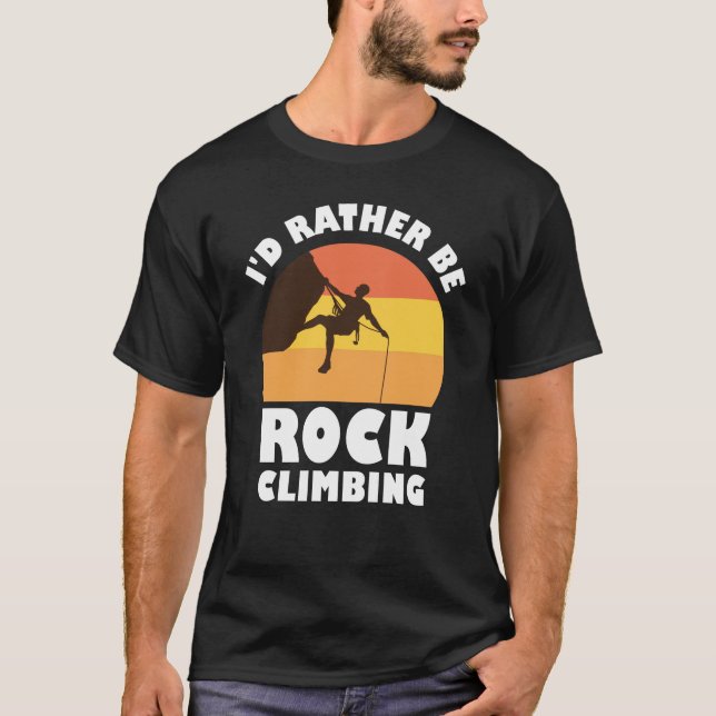 Camiseta Prefiero escalar rocas (Anverso)