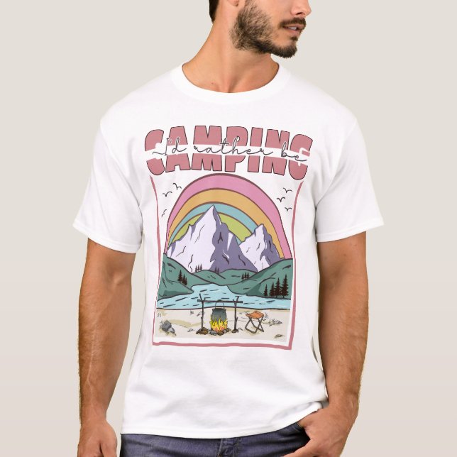 Camiseta Prefiero estar acampando (Anverso)