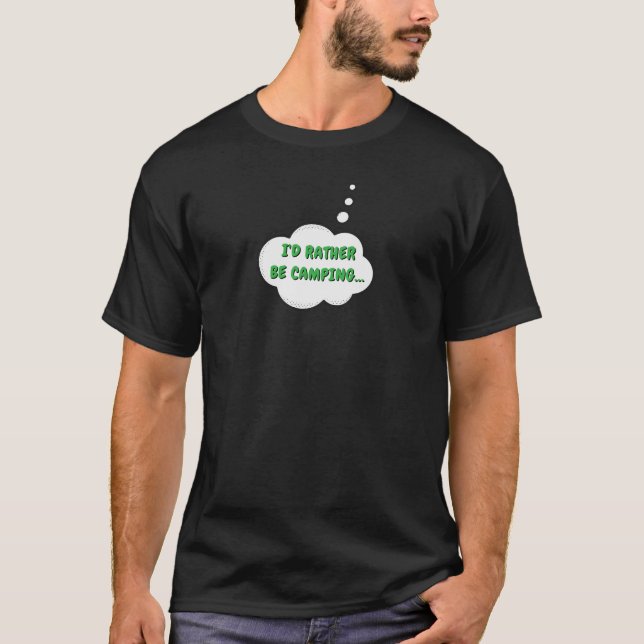 Camiseta Prefiero estar acampando (Anverso)