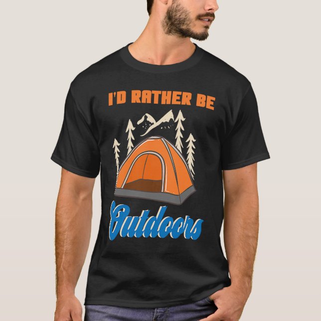 Camiseta Prefiero estar al aire libre (Anverso)