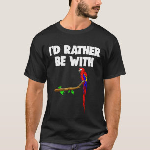 Camiseta Prefiero Estar Con El Parrot Tee Shirt Funny Pet L