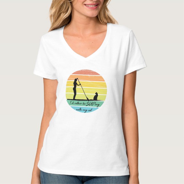 Camiseta Prefiero estar con mi Chica de suplir gato (Anverso)