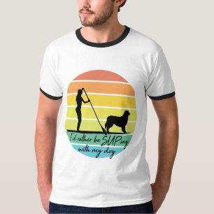 Camiseta Prefiero estar con mi Chica de suplir perro
