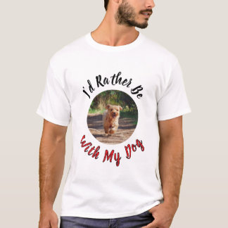Camiseta Prefiero Estar Con Mi Perro – Amante De Mascotas P