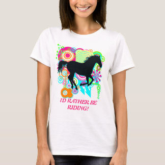 Camiseta ¡PREFIERO ESTAR CORRIENDO! Galloping Horse Silhoue