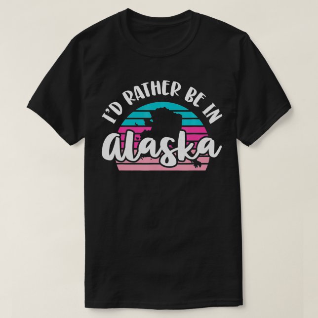 Camiseta Prefiero estar en Alaska (Diseño del anverso)