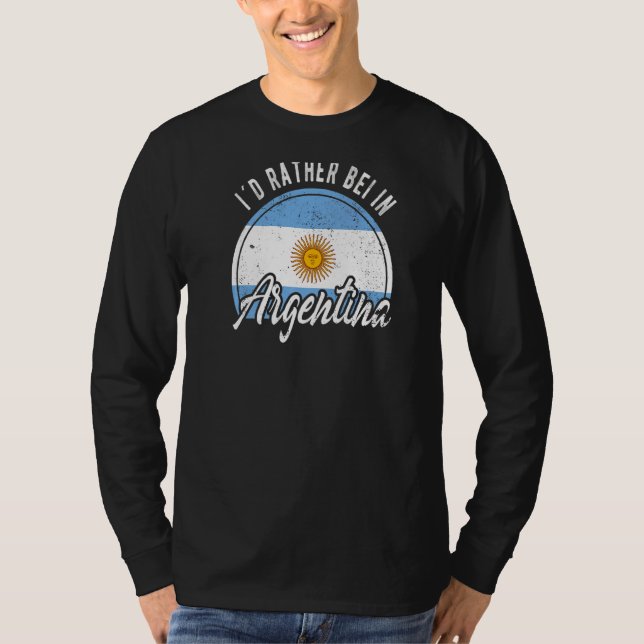 Camiseta Prefiero Estar En Argentina (Anverso)
