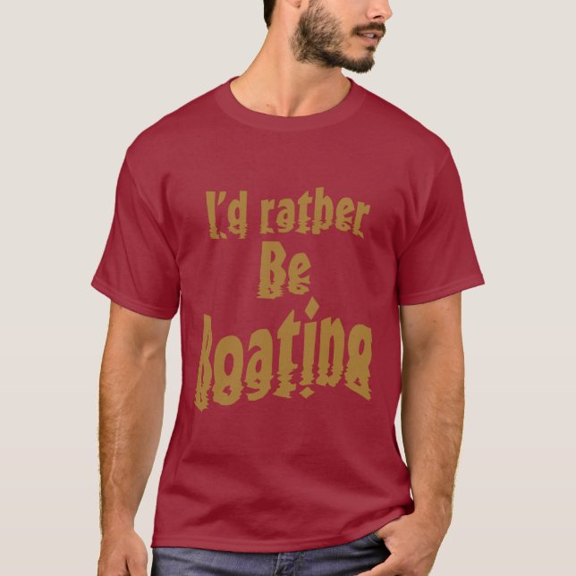 Camiseta Prefiero estar en bote (Anverso)