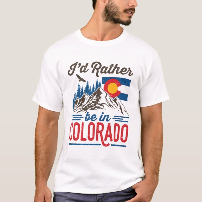 Camiseta Prefiero estar en Colorado (Anverso)