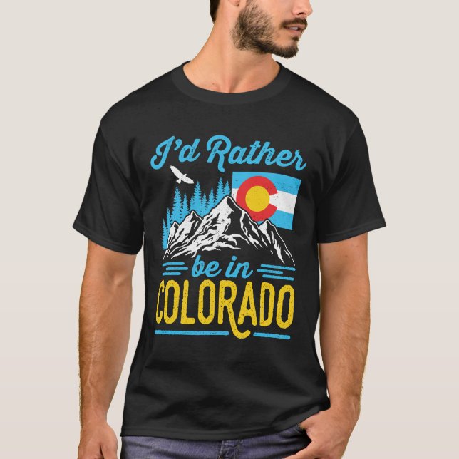 Camiseta Prefiero estar en Colorado (Anverso)