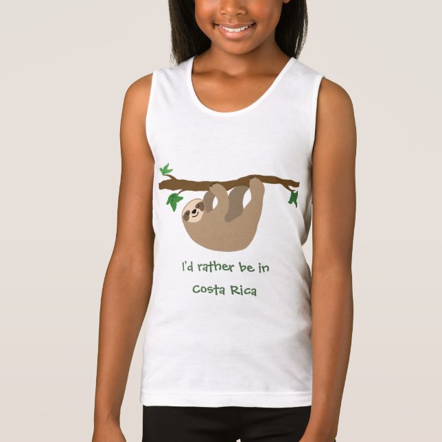Camiseta Prefiero estar en Costa Rica, personalizado (Anverso)