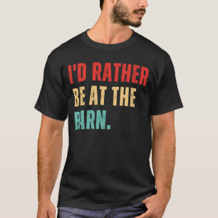 Camiseta Prefiero estar en el Barn Country para entrenador
