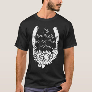 Camiseta Prefiero estar en el Barn para entrenador de campo