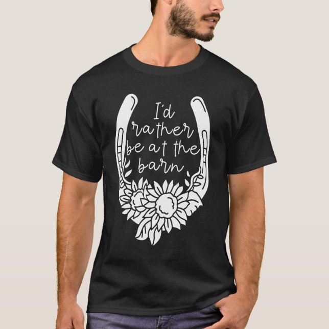 Camiseta Prefiero estar en el Barn para entrenador de campo (Anverso)