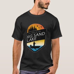 Camiseta Prefiero Estar En El Gran Lago Wisconsin Sunset Fi
