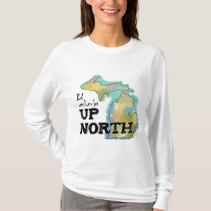 Camiseta Prefiero estar en el norte de Michigan