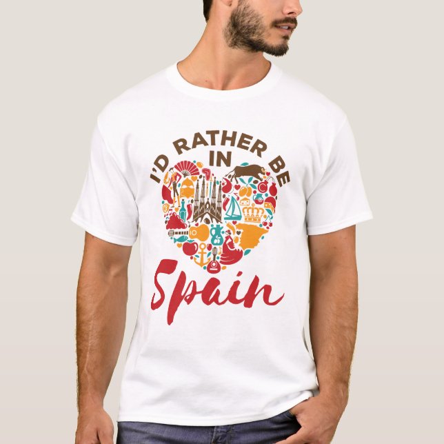 Camiseta Prefiero Estar En España (Anverso)