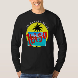 Camiseta Prefiero estar en Ibiza Beach Vacation Blue