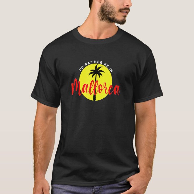 Camiseta Prefiero estar en Mallorca - Vacation Beach Blue (Anverso)