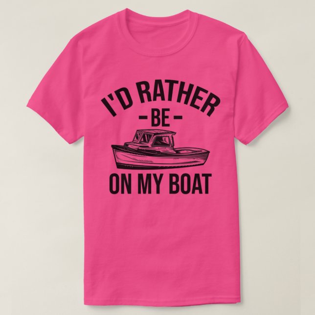 Camiseta Prefiero Estar En Mi Regalo De Barco Gracioso Rega (Diseño del anverso)