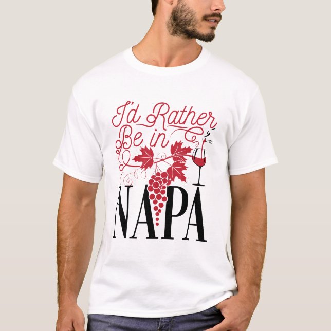 Camiseta Prefiero estar en Napa (Anverso)